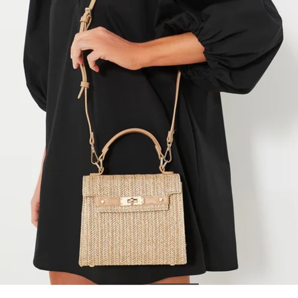 Tuckernuck Natural Woven Crossbody Bag - Picture 5 of 6